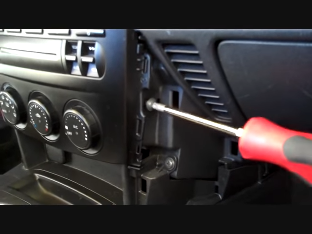 remove Bolted nut car stereo