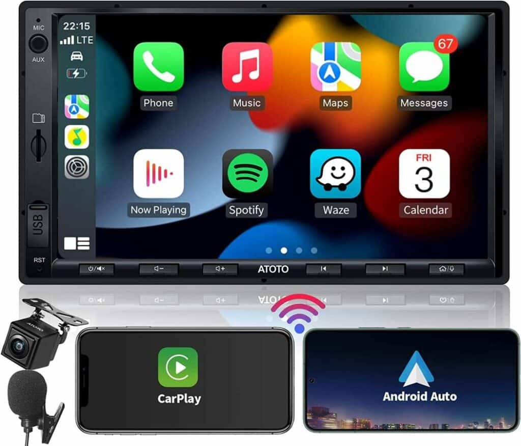 ATOTO F7 XE – Best Double DIN Stereo with Backup Camera